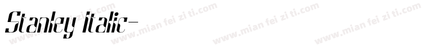 Stanley Italic字体转换